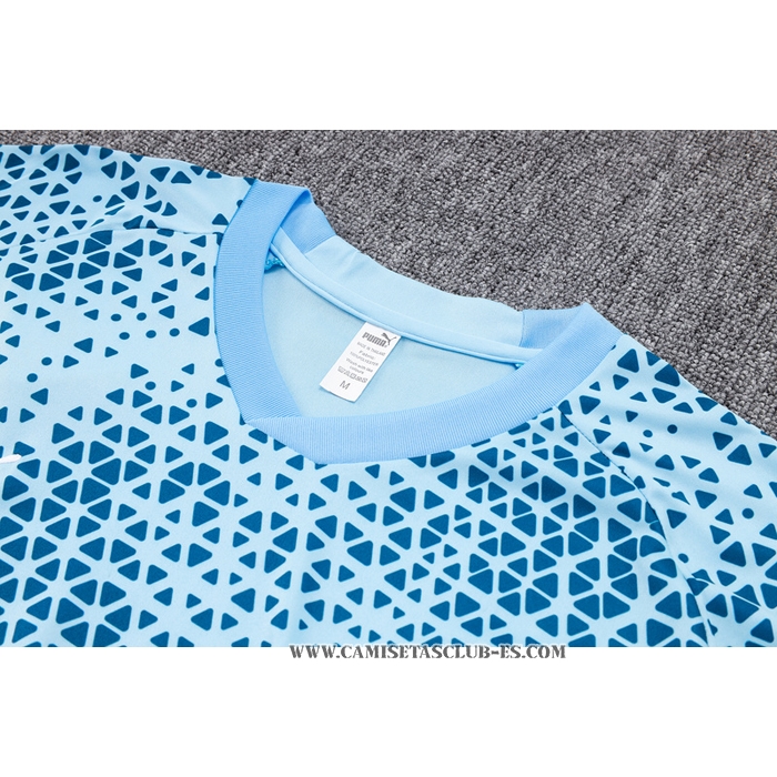 Chandal del Manchester City 23-24 Manga Corta Azul - Pantalon Corto